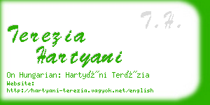 terezia hartyani business card